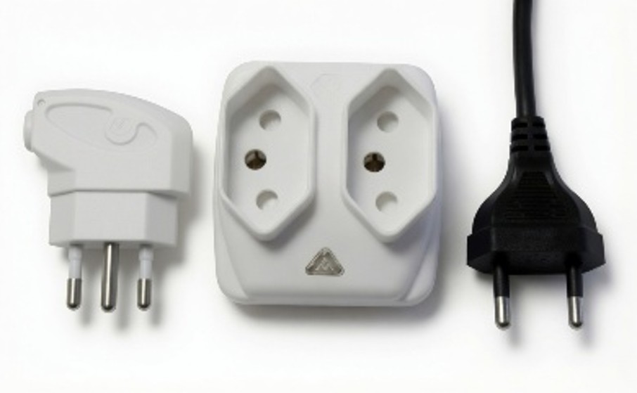 Compliant South African adapter with two accepted plug versions
